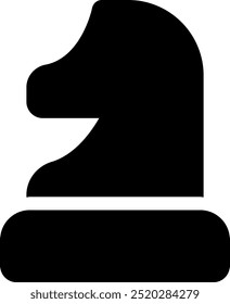 UI chess Vector Icon Illustration. Glyph Style