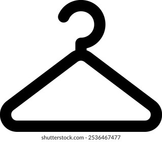 UI clothes hanger Vector Icon Illustration. Line Style