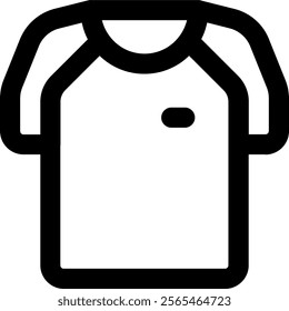UI Clothes Vector Icon Illustration. Line Style