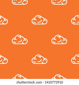 Ui cloud pattern vector orange for any web design best