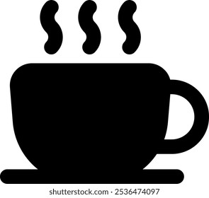 UI coffee Vector Icon Illustration. Glyph Style