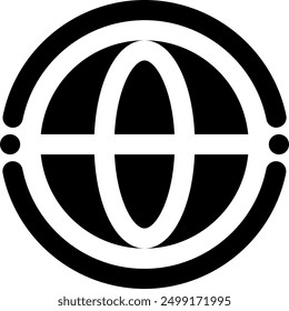 UI-Verbindung, Vektorsymbol-Abbildung. Glyphenformat