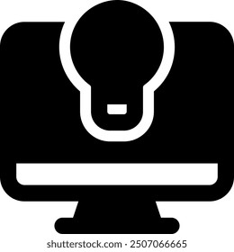 UI creativity Vector Icon Illustration. Glyph Style