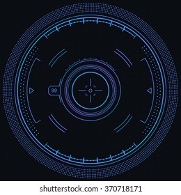 Ui & Data Design. Futuristic elements, vector background, isolated