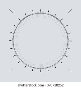 Ui & Data Design. Futuristic elements, vector background, isolated