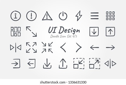 UI Design Doodle icon set 4