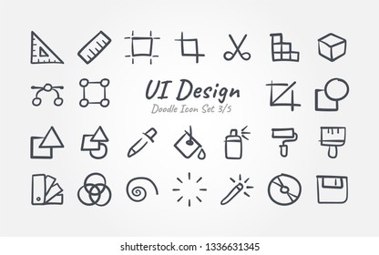 UI Design Doodle icon set 3