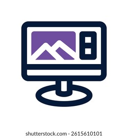 ui design dual tone icon. Sleek and modern vector icon for websites, mobile apps, marketing materials, and corporate design. Fully scalable and ready to use.