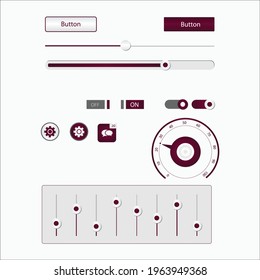 UI Design Element Shape Template.
