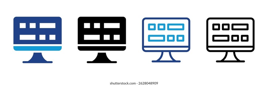 Ui Design icon sheet multiple style collection