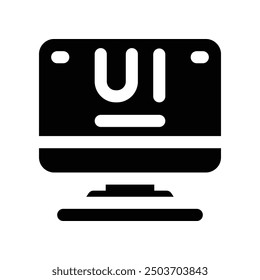 ui design icon. vector glyph icon for your website, mobile, presentation, and logo design.