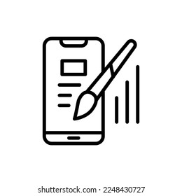 UI Design icon in vector. Logotype