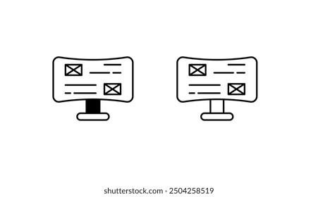 Ui Design icon design with white background stock illustration