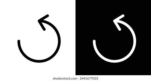 Benutzeroberflächendesign und Schaltflächensymbole neu laden. Synchronisation und Reset-Steuersymbole.