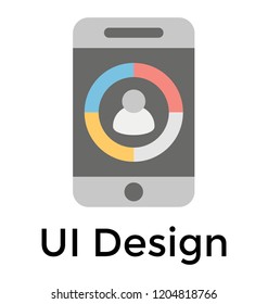 Ui design in smartphone showing user interface 