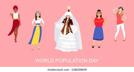 Ui design template world population day