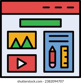 Ui design vector icon. Can be used for printing, mobile and web applications.