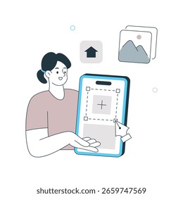 UI Designer Vector Illustration. EPS 10 File