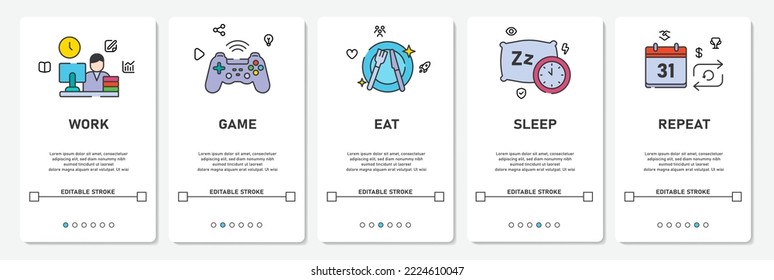 UI Development Digital Menu website, mobile app screens, background simple vektor flat design