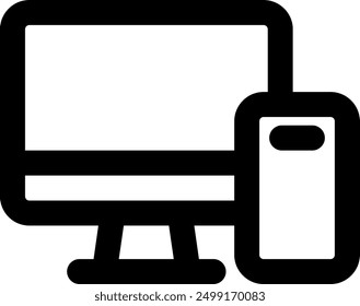 UI devices Vector Icon Illustration. Line Style