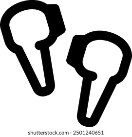 UI auriculares Vector Icono Ilustración. Estilo de línea