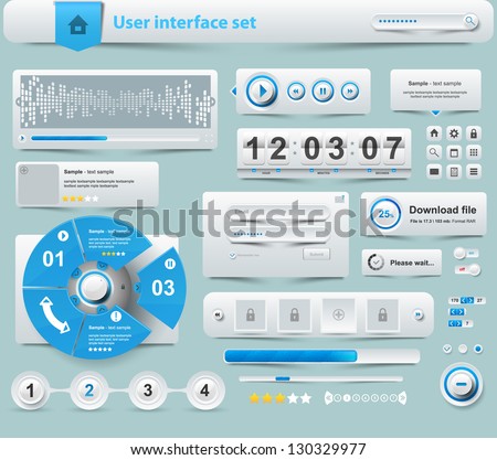 UI elements design for app.