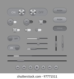 Ui Elements, eps10 vector illustration