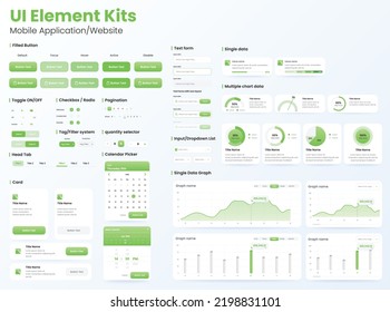 UI Elements Kit for Website Templates and Mobile Applications