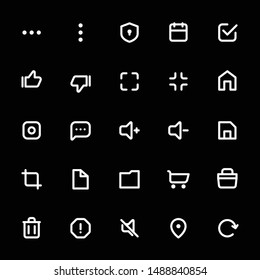 UI Esential Icon Set in Line Style