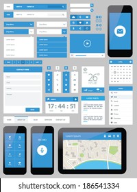 UI Flat Design Web Elements