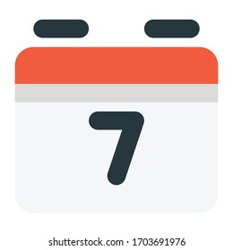 UI Flat Icon Kalendermodell