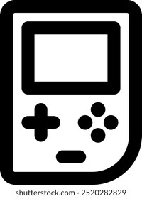 UI game console Vector Icon Illustration. Line Style