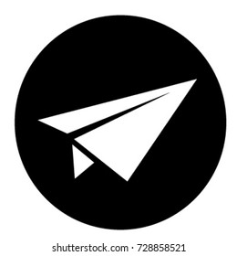 UI glyph circle send message
