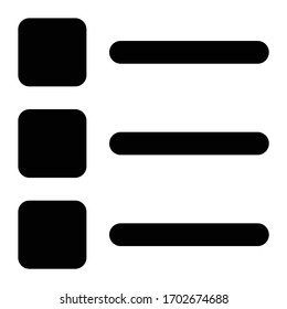 UI Glyph Icon list model
