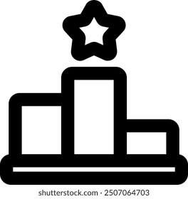Vektorsymbol-Illustration für Benutzeroberflächenziele. Linienstil