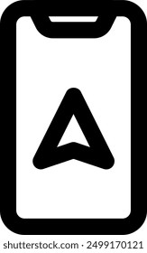 UI gps Vector Icon Illustration. Line Style