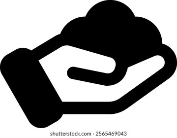 UI Hand Wash Vector Icon Illustration. Glyph Style