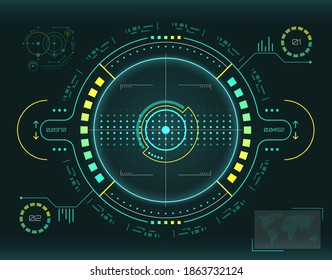 UI HUD Circular System Innovation, Future Template