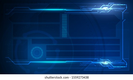 ui hud futuristic design concept template background eps 10 vector