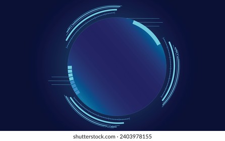 UI HUD screen tech system innovation concept background template. vector illustration