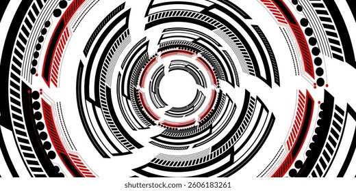 UI HUD screen tech system innovation concept background template. vector illustration 