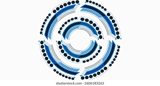 UI HUD screen tech system innovation concept background template. vector illustration 