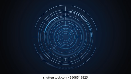 UI HUD screen tech system innovation concept background template. vector illustration	
