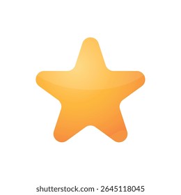Diseño de icono de interfaz de usuario de signo de estrella amarilla para agregar contenido a marcadores y para calificaciones y reseñas. Ilustración vectorial. 