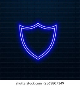 UI icon with neon light isolated in black background. 3d rendering..