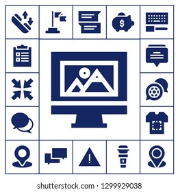  ui icon set. 17 filled ui icons.  Simple modern icons about  - Phone call, Checklist, Minimize, Web design, Chat, Shirt, Location, Flag, Alert, Piggy bank, Microphone, Configuration