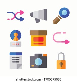 UI Icon Set for different seasons. Color with Editable stroke