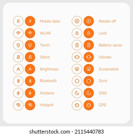 UI icon set, Social network icons for app and web.  themes icon in Vector illustration