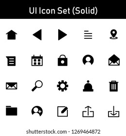UI icon set solid