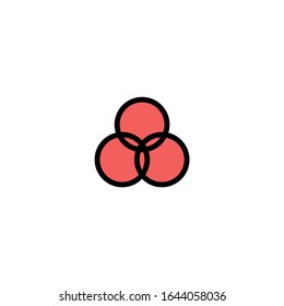 Conjunto de iconos de la interfaz de usuario. Combinación única de esquema y ilustración coloreada. 
